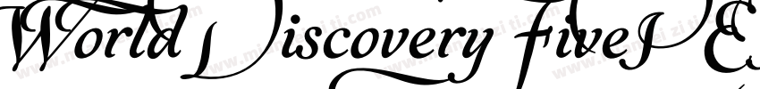 World Discovery FivePERSONAL字体转换